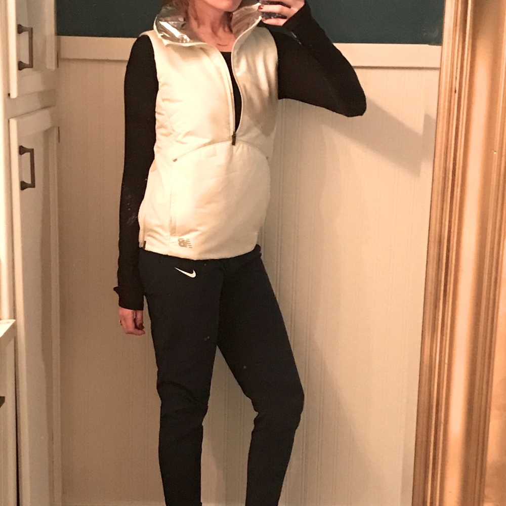 NB Gorgeous white and silver vest